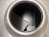 a close up view of a toilet with the lid down
