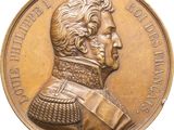 une image représentant une médaille de bronze sur laquelle figure un homme en uniforme militaire