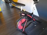 a bike that is sitting on the floor in the room