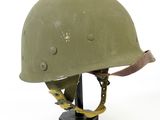 an image of a helmet on a stand on a white background