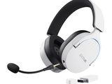 a close up of a pair of headphones with a microphone