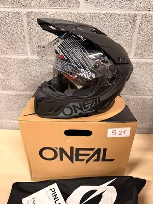 a helmet on top of a box on a table