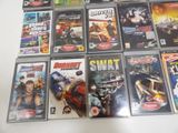 a lot of video games that are on the table