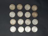 a lot of coins that are sitting on a table