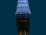 a blue box with a bunch of screws inside of it