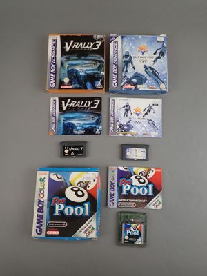 many video games and games on the table
