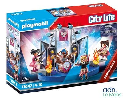 Coffret Playmobil Groupe de Rock - City Life avec 4 personna…