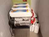 a small bathroom with a sink and a toilet in it