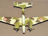 a model of a military plane sitting on a table