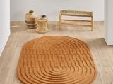 an image of a rug in the middle of a room with a window