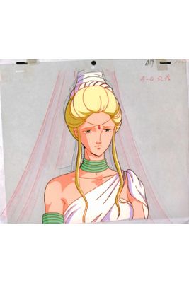 an image of a drawing of a woman with a veil on her head