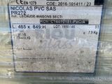 a close up of a plastic container with a label on it