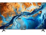 a flat screen tv with an abstract painting on the screen