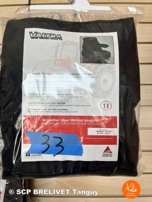Housse de siège Valtra Valhlogo 7740 pour matériel agricole - Photo 1