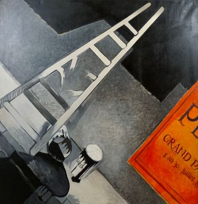 Jacques JOOS (1945-2021), "Le peintre témoin", 1972, huile s…