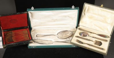 three different types of silverware in a case