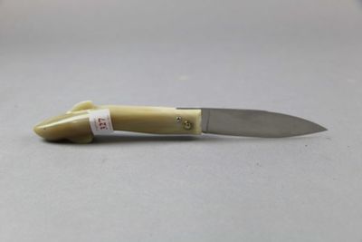 a small knife that is sitting on a table