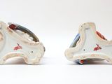 pair of small porcelain figurines of a horse and a bird