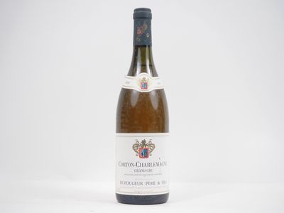 gros plan d'une bouteille de vin sur une surface blanche
