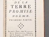 an open book with a black and white title on it