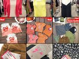 de nombreux types de vêtements exposés dans un magasin