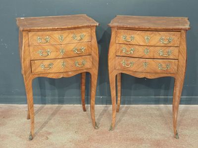 pair of french louis xv style commodes or commodes