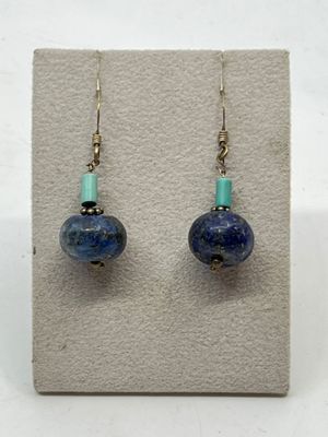 Paire de pendants d'oreilles en argent 925 millièmes ornée d…