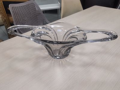 Coupe à fruits en verre Longueur 54 cm - Hauteur 17 cm