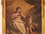 an image of a painting of a woman holding a child in her arms