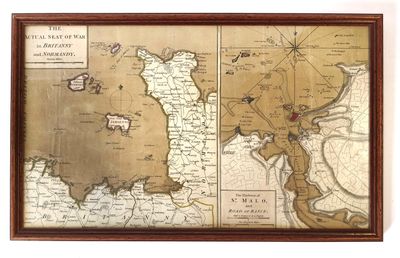 an old map of the city of new york in a wooden frame