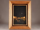 an image of a picture of a painting in a wooden frame