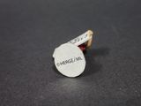 a close up of a small metal object on a table