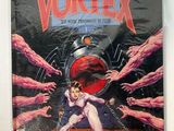 an image of a comic book with a picture of a woman in a cage