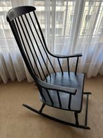 Lena LARSSON - Fauteuil à bascule en bois laqué noir, modèle… (photo 6)