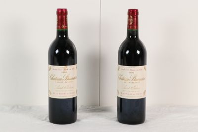 deux bouteilles de vin rouge posées l'une à côté de l'autre sur une table