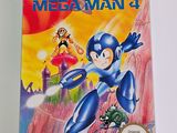 the box for the nintendo game mega man 4