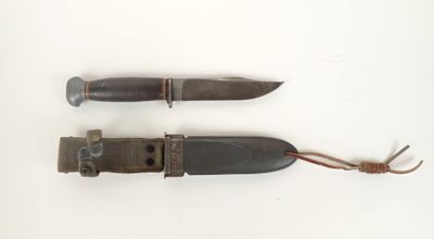 two knifes that are sitting next to each other on a white surface