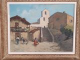 a picture of a painting on the wall of a building