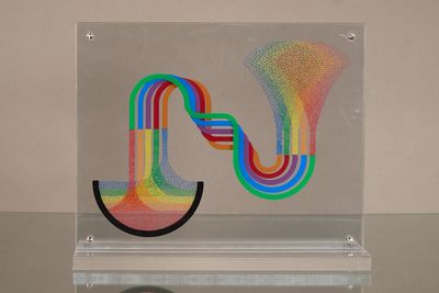 Julio Le Parc (né en 1928) Alchimie Sérigraphie sur 5 pannea…