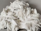 a close up of a pile of white stuff on a table