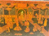 a picture of a painting on the wall of a building