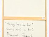 a white board with writing on it next to a blackboard