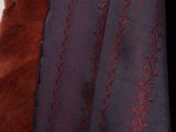 a close up of a coat with a fur collar