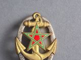 un gros plan d'un insigne métallique orné d'une étoile