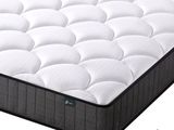 an image of a close up of a mattress on a white surface