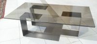 Table basse fer plié et verre fumé circa 1970 32 x 105 x 60 … (photo 2)