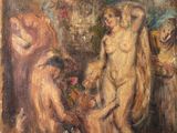 an image of a painting of a man and a woman in a room