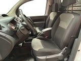 the interior of a car with the front seats down and the steering wheel down