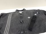 Veste en jean adidas Originals avec lanière en cuir noir