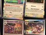 a lot of cards that are sitting on a table